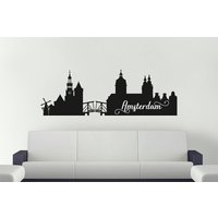 Amsterdam Wand-Aufkleber, Skyline Vinyl Wand-Aufkleber. Home Decor, Niederlande Schlafzimmer Dekor Aufkleber, Büro Aufkleber Amsterdam Wand-Aufkleber, Skyline Vinyl Wand-Aufkleber. Home Decor, Niederlande Schlafzimmer Dekor Aufkleber, Büro Aufkleber von ArtVinylStick