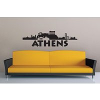Athen Wand-Aufkleber, Skyline Vinyl Wand-Aufkleber. Geece Home Decor, Schlafzimmer Dekor Aufkleber, Büro Wandaufkleber Athen Wand-Aufkleber, Skyline Vinyl Wand-Aufkleber. Geece Home Decor, Schlafzimmer Dekor Aufkleber, Büro Wandaufkleber von ArtVinylStick