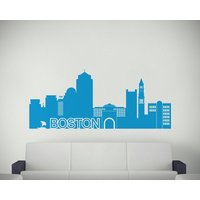 Boston City Skyline Vinyl Wandtattoo. Büro-Wand-Aufkleber, Aufkleber Vinyl, Wandaufkleber Boston City Skyline Vinyl Wandtattoo. Büro-Wand-Aufkleber, Aufkleber Vinyl, Wandaufkleber von ArtVinylStick