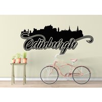 Edinburgh Wandaufkleber, Schotland City Skyline Innenaufkleber, Vinyl Aufkleber Vinyl, Büro Edinburgh Wandaufkleber, Schotland City Skyline Innenaufkleber, Vinyl Aufkleber Vinyl, Büro von ArtVinylStick