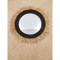Raphia Spiegel - Soleil Miroir Noir Miroir Boho Wandbild Raphia Spiegel - Soleil Miroir Noir Miroir Boho Wandbild von ArtWithOuissal