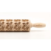 Nein. R062 Dutch Pattern 2 Holland - Prägung Rollstift, Gravierter Rollstift | Nr. 62 von ArtWoodenCorner