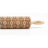 Nein. R148 Geometric - Ii Walzennadel, Gravierte Geschenk, Prägung Holzroller Nein. R148 Geometric - Ii Walzennadel, Gravierte Geschenk, Prägung Holzroller von ArtWoodenCorner