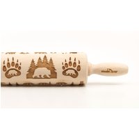 Nein. R344 Wild Bear 2 - Prägung Rollstift, Gravierter Rollstift | Nr. 344 Nein. R344 Wild Bear 2 - Prägung Rollstift, Gravierter Rollstift | Nr. 344 von ArtWoodenCorner