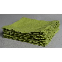 Servietten - Set, 6 Stck., 42x 42 cm, 100% Leinen, Stone Washed, Made in Eu von ArtZimmerDE