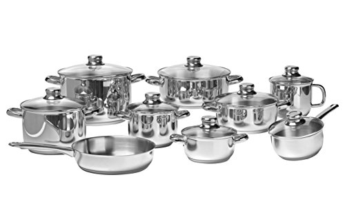 Artame ART70040 Kochgeschirr-Set, 9-teilig, Edelstahl von Artame