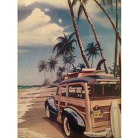 American The Beach Keramik Wandkunst Fliese, 20 X 12", Glänzend, Mit Oder Ohne Rahmen American The Beach Keramik Wandkunst Fliese, 20 X 12", Glänzend, Mit Oder Ohne Rahmen von ArtandTile