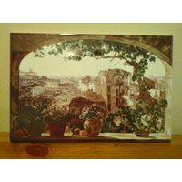 Italien Fenster Ansicht Keramik Wand Kunst Fliese, 8 "Von 12" Glänzende Oberfläche, Mit Oder Ohne Rahmen von ArtandTile