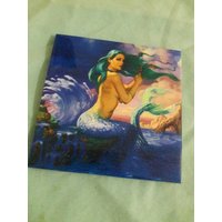 Meerjungfrau Magnet Untersetzer Porzellan Kunst Fliesen von ArtandTile