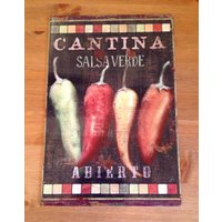 Salsa Verde Keramik Wandkunst Fliese, 20 X 30 cm, Mit Oder Ohne Rahmen von ArtandTile