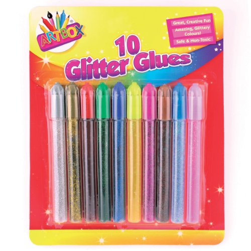 ARTBOX Glitzer-Klebestifte, farblich sortiert, 10er-Pack von ART BOX
