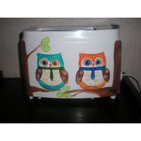 Handbemalter 2 Scheiben Toaster. Beidseitig Bemalt, Versiegelt, Abwaschbar, Funktionsfähig von ArtbySethHouse