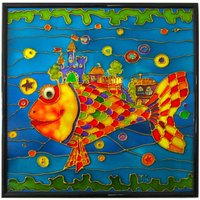 Der Fisch, Buntglasmalerei, Wohnkultur, Kunstglas von ArtbyTatsianaSaleh