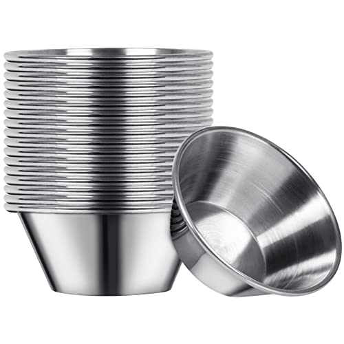 Artcome 18 Stück Edelstahl-Gewürz-Saucenbecher, ideal für Dip- und Portionierbecher, 42,5 ml Artcome 18 Stück Edelstahl-Gewürz-Saucenbecher, ideal für Dip- und Portionierbecher, 42,5 ml von Artcome