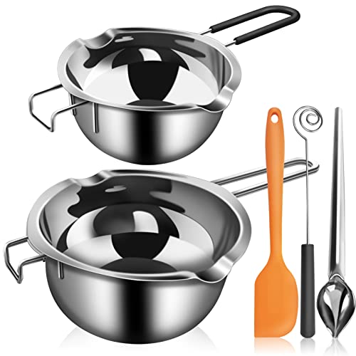 Artcome 5-teiliges Schmelztopf-Set für Doppelkessel – 600 ml / 0,6 QT und 1000 ml / 1 QT Schokoladen-Edelstahl-Schmelztopf, Dekorationslöffel, Silikon-Spatel und Dip-Tool zum Schmelzen von Schokolade, Artcome 5-teiliges Schmelztopf-Set für Doppelkessel – 600 ml / 0,6 QT und 1000 ml / 1 QT Schokoladen-Edelstahl-Schmelztopf, Dekorationslöffel, Silikon-Spatel und Dip-Tool zum Schmelzen von Schokolade, von Artcome