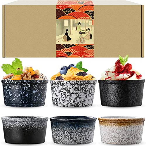 Artcome Auflaufförmchen aus Keramik, 100 ml, 6-teiliges Set – für Pudding, Creme Brulee, Lavakuchen, Vanille-Tassen, Souffle, Porzellan-Dip-Saucenschalen, spülmaschinen-, mikrowellen- und ofenfest Artcome Auflaufförmchen aus Keramik, 100 ml, 6-teiliges Set – für Pudding, Creme Brulee, Lavakuchen, Vanille-Tassen, Souffle, Porzellan-Dip-Saucenschalen, spülmaschinen-, mikrowellen- und ofenfest von Artcome