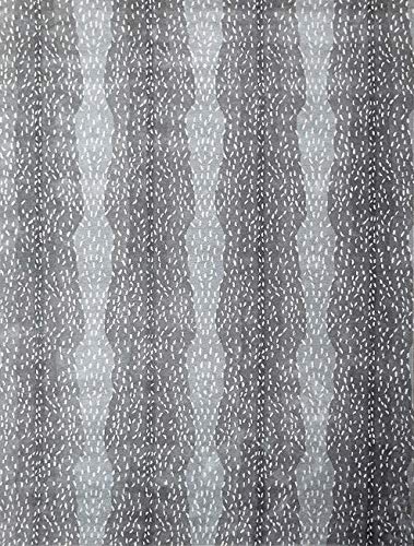 Antilope, handgefertigter Teppich, Gepard, handgetuftet, Wolle, Tierdruck, Grau, 2,5 x 8 cm (0,8 x 2,4 m) von Artcore