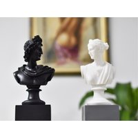 2 Dekorative Skulpturen Artemis Und Apollo Götterfiguren 21 cm Höhe von ArtcultureGR