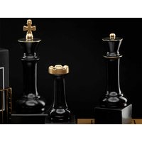 Große Schachfiguren 3Er Set Skulptur Minimalist Home Decor Housewarming Geschenke 28 cm Höhe von ArtcultureGR