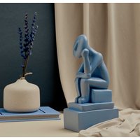 Kykladen Idol Moderne Buchstütze Skulptur Wohnkultur 20 cm Höhe von ArtcultureGR