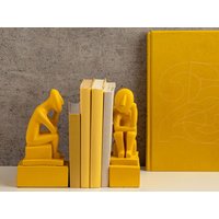 Moderne Buchstützen Kykladen Idole Skulpturen Wohnkultur 20 cm Höhe von ArtcultureGR