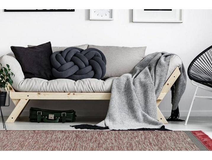 Arte Espina Teppich Nomad 8064, rechteckig, Höhe: 11 mm, Handgemachter Fransenteppich in neutralem Design, grau rot, Grau / Rot Arte Espina Teppich Nomad 8064, rechteckig, Höhe: 11 mm, Handgemachter Fransenteppich in neutralem Design, grau rot, Grau / Rot von Arte-Espina