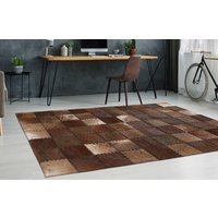 Arte Espina Teppich "Voila 100", rechteckig, 5 mm Höhe, handgenähter Flachflor-Teppich im Patchwork-Design. von Arte Espina