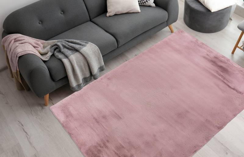 Arte Espina Fellteppich Rabbit 100, rechteckig, Höhe: 45 mm, Kunstfell, Kaninchenfell-Haptik, supersoft, Hochflorteppich von Arte Espina