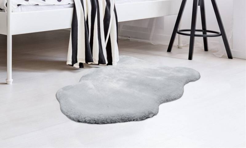Arte Espina Fellteppich Rabbit 200, fellförmig, Höhe: 35 mm, Kunstfell, Kannichenfell Haptik, weich, Wohnzimmer alle Räume,Hochflor von Arte Espina