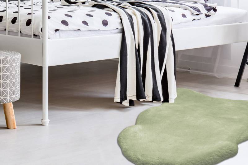 Arte Espina Fellteppich Rabbit 200, fellförmig, Höhe: 35 mm, Kunstfell, Kannichenfell Haptik, weich, Wohnzimmer alle Räume,Hochflor von Arte Espina