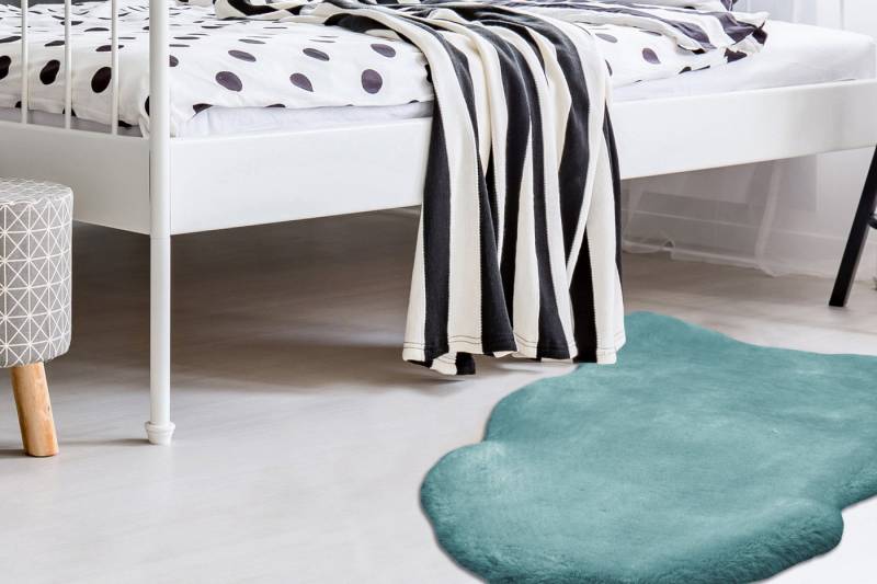 Arte Espina Fellteppich Rabbit 200, fellförmig, Höhe: 35 mm, Kunstfell, Kannichenfell Haptik, weich, Wohnzimmer alle Räume,Hochflor von Arte Espina