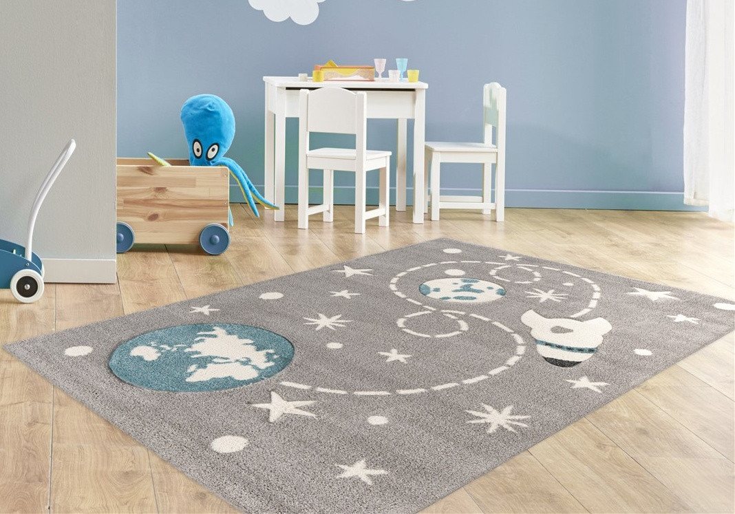 Arte Espina Kinderteppich Amigo 530, rechteckig, Höhe: 15 mm, Weltall Raketen Motiv Arte Espina Kinderteppich Amigo 530, rechteckig, Höhe: 15 mm, Weltall Raketen Motiv von Arte Espina