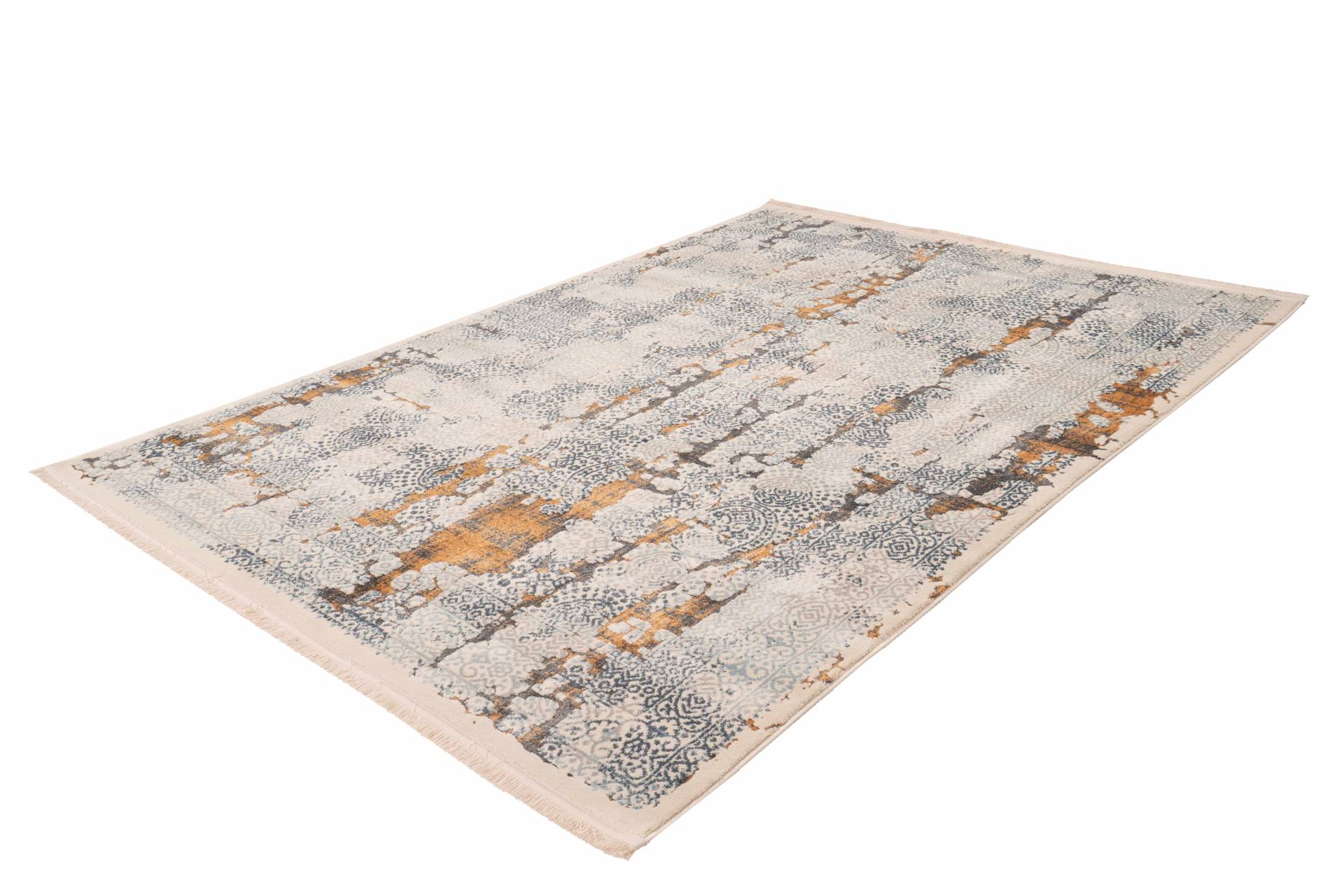 Palace 200 Grau / Orange 200cm x 290cm von Arte Espina