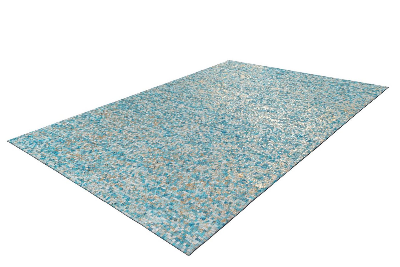 Teppich Finish 100, Arte Espina, rechteckig, Höhe: 5 mm, natürlicher Lederteppich,mit glänzender Metallic-Farbe,Rücken aus Filz von Arte Espina
