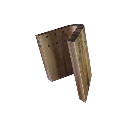 Arte Legno 83WL Magnetic Block and Elegant Kitchen Display-Curved Design-Stain Resistant Walnut Wood-Handcrafted in Italy-10 Knife Capacity Arte Legno 83WL Magnetic Block and Elegant Kitchen Display-Curved Design-Stain Resistant Walnut Wood-Handcrafted in Italy-10 Knife Capacity von Arte Legno