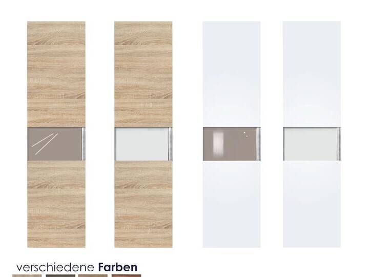 ArteM »multimatch« Drehtürenschrank Türe mittig Glas – erhältlich in 8 Farben von Arte-M