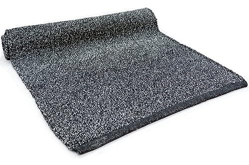 PAPUA Teppich, Baumwolle, waschbar, für Bad und Küche, rutschfest (60 x 120 cm, Schwarz) von Arte Tappeti