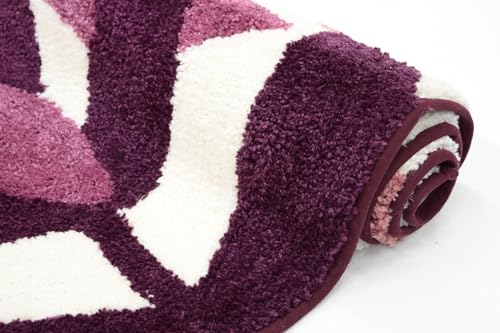 SOGNO Rutschfester Badezimmerteppich, Duschteppich, waschbar und saugfähig, weich (70 x 140 cm, 20 Pink) von Arte Tappeti