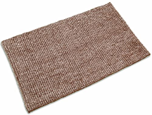 Vanity Teppich aus Baumwolle, waschbar, für Bad und Küche, rutschfest (60 x 120 cm, Braun) von Arte Tappeti