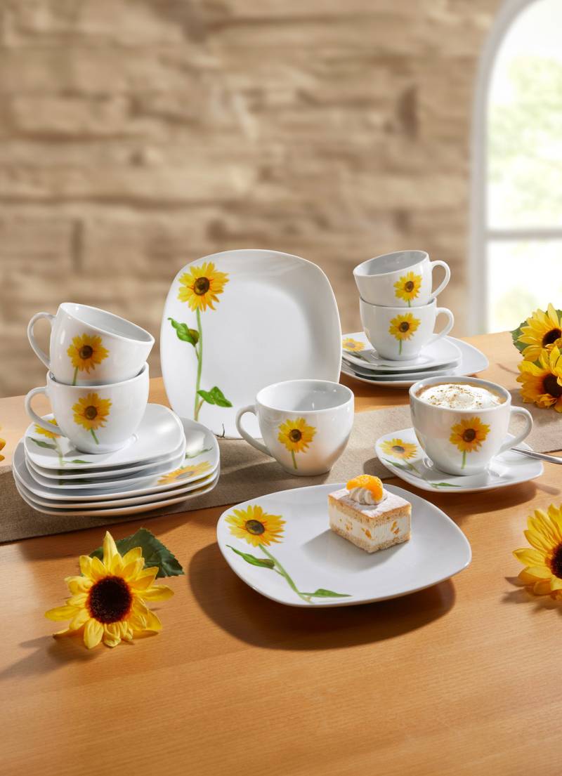 Kaffee-Service San Remo, 18-teilig, von Arte Viva, Gelb-Grün von Arte Viva