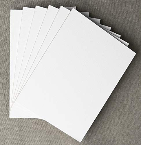Kunst & Kunst MDF-Platte mit Leinwand, Holz, Weiß 40x50 Bianco von Arte & Arte