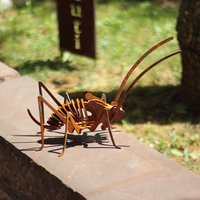 3D Grashüpfer Edelrost Gartendeko Tier Insekt Rost Optik von ArteFerroShop