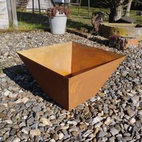 Schale Eckig Edelrost Zum Bepflanzen Für Garten 40 cm Schale Eckig Edelrost Zum Bepflanzen Für Garten 40 cm von ArteFerroShop