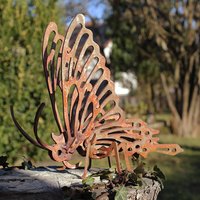 Schmetterling 3D Art Edelrost Deko Garten Tier Insekt Rost Optik von ArteFerroShop
