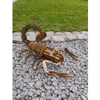 Skorpion in 3D Art Edelrost Für Den Garten Als Dekoelement Tier Insekt Rost Optik von ArteFerroShop