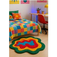Dopamin Style Teppich Bunt Jugend Zimmer Dekoration Schlafzimmer Weicher Bettvorleger Badematte Geschenk Geburtstag von ArtePazza