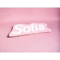 Kinder Teppich Mit Name, Personalisiert.teppich Weiß Rosa. Badezimmer Teppich, Geschenk Geburt. Weicher Handmade Aus Wolle. Gift Kinder Teppich Mit Name, Personalisiert.teppich Weiß Rosa. Badezimmer Teppich, Geschenk Geburt. Weicher Handmade Aus Wolle. Gift von ArtePazza