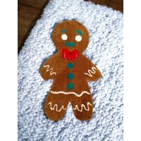 Lebkuchen Männchen Als Teppich, Weihnachsdeko Idee, Kindezimmer Dekoration, Handgemachte Geschenk, Wohnzimmer Bettvorleger Gift Rug von ArtePazza