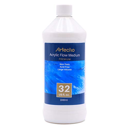Artecho Pouring Medium 946ml（32oz） für Acrylfarben, Pouring Acrylfarben Medium, Verbessert die Fließverhaltens von Acrylfarben von Artecho