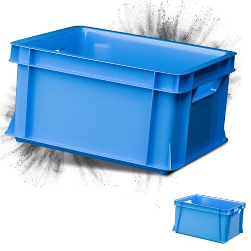 ARTECSIS 2er Set Minibox Aufbewahrungsbox 11L Transport- und Lagerbox aus stabilem Kunststoff stapelbar Blau von ARTECSIS